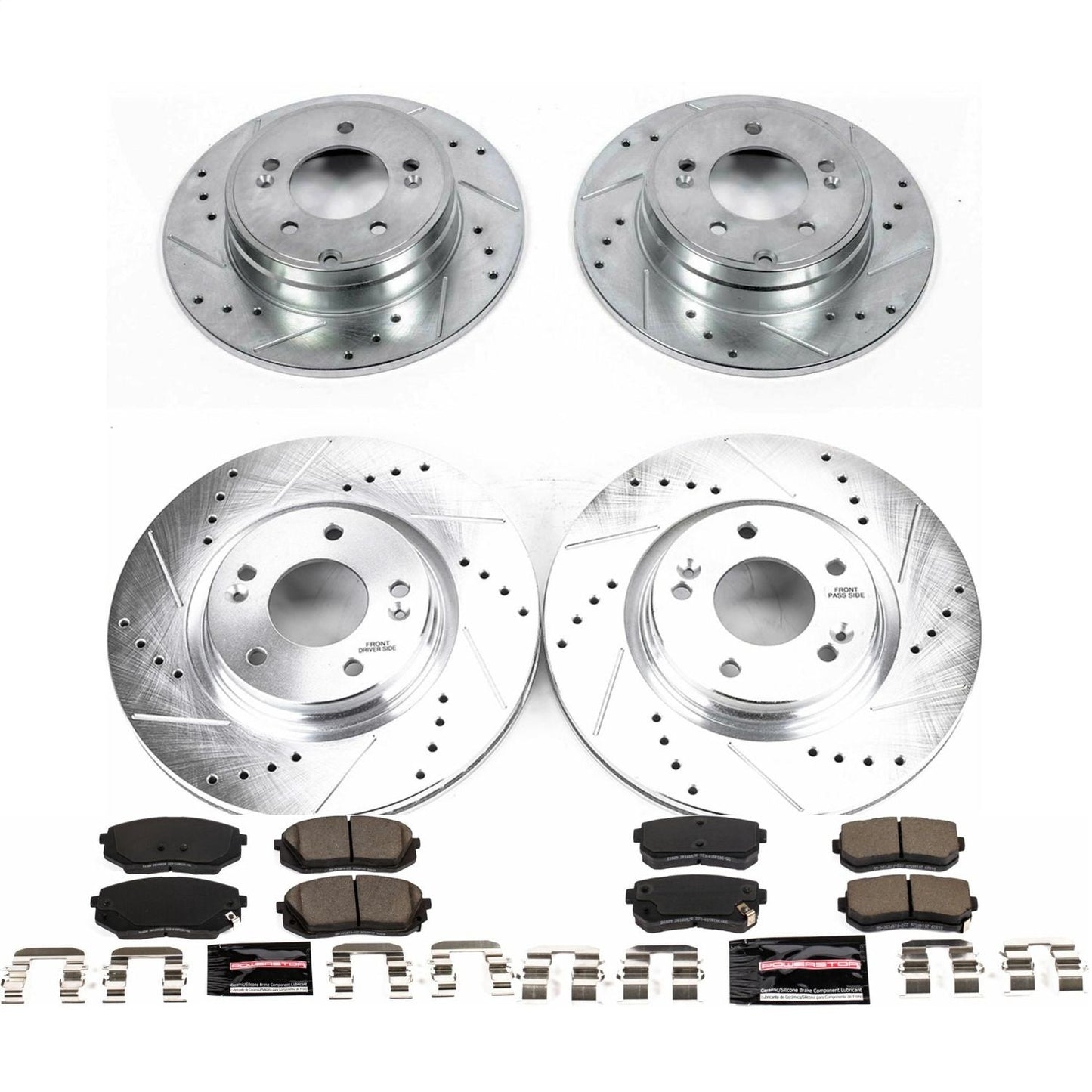 PowerStop Front & Rear Z23 Evolution Sport Brake Kit | Hyundai Sonata (16-19) (K7522)