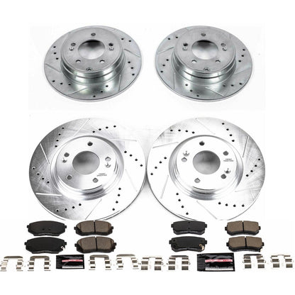 PowerStop Front & Rear Z23 Evolution Sport Brake Kit | Hyundai Sonata (16-19) (K7522)