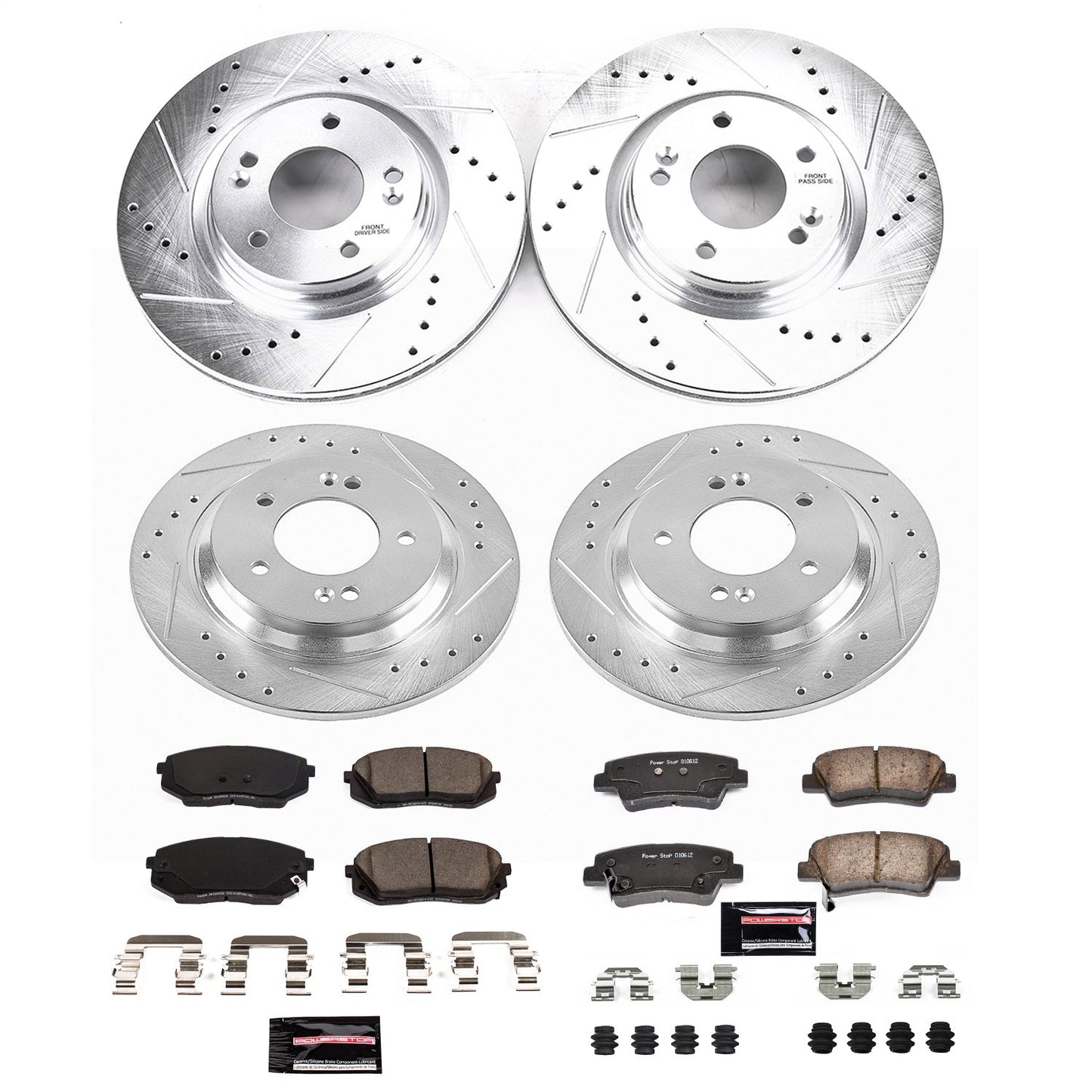 PowerStop Front & Rear Z23 Evolution Sport Brake Kit | Hyundai Sonata (17-19) (K7523)