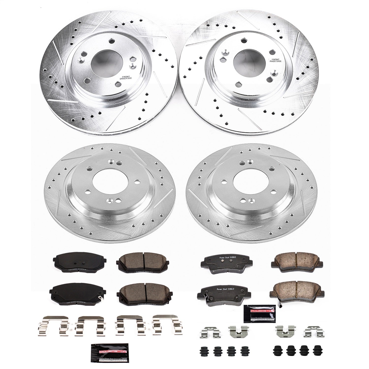 PowerStop Front & Rear Z23 Evolution Sport Brake Kit | Hyundai Sonata (17-19) (K7523)