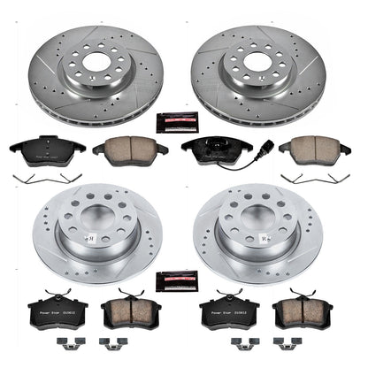 PowerStop Front & Rear Z23 Evolution Sport Brake Kit | Audi A3 (13) (K7530)