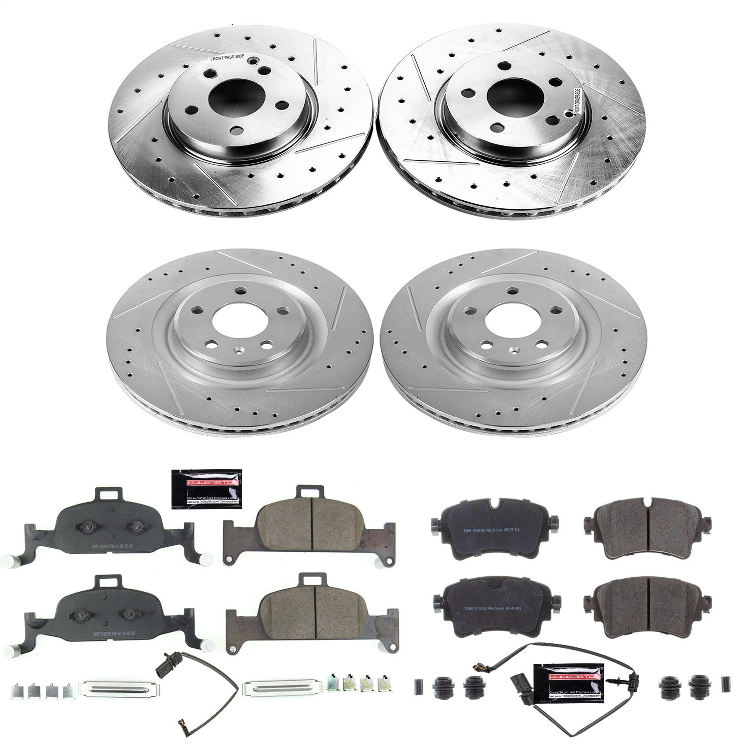 PowerStop Front & Rear Z23 Evolution Sport Brake Kit | Audi A4 (17-18) (K7531)