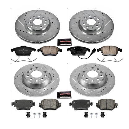 PowerStop Front & Rear Z23 Evolution Sport Brake Kit | Audi Q3 (16-18) (K7537)