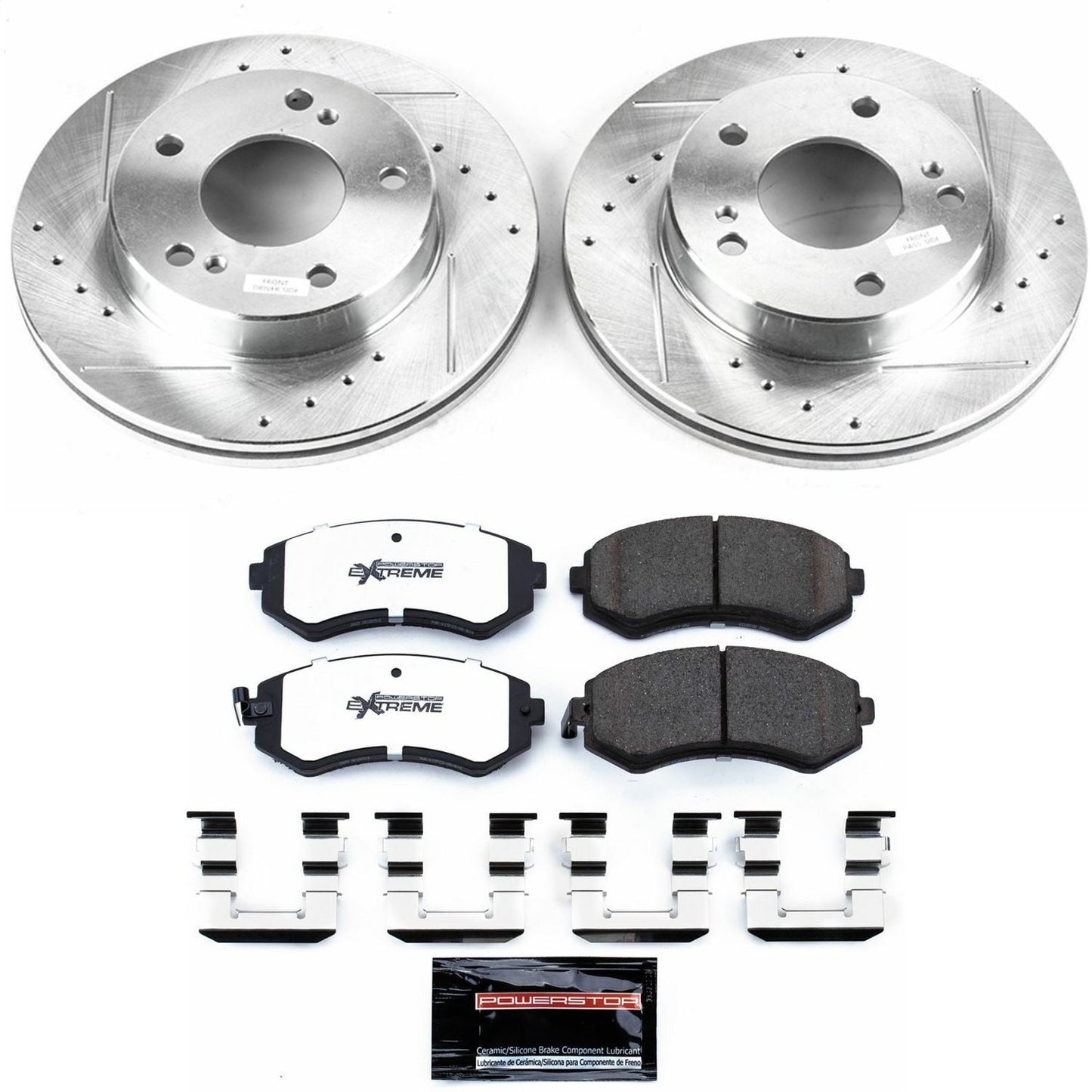 PowerStop Front Z26 Street Warrior Brake Kit | Nissan 240SX (94-96) (K754-26)