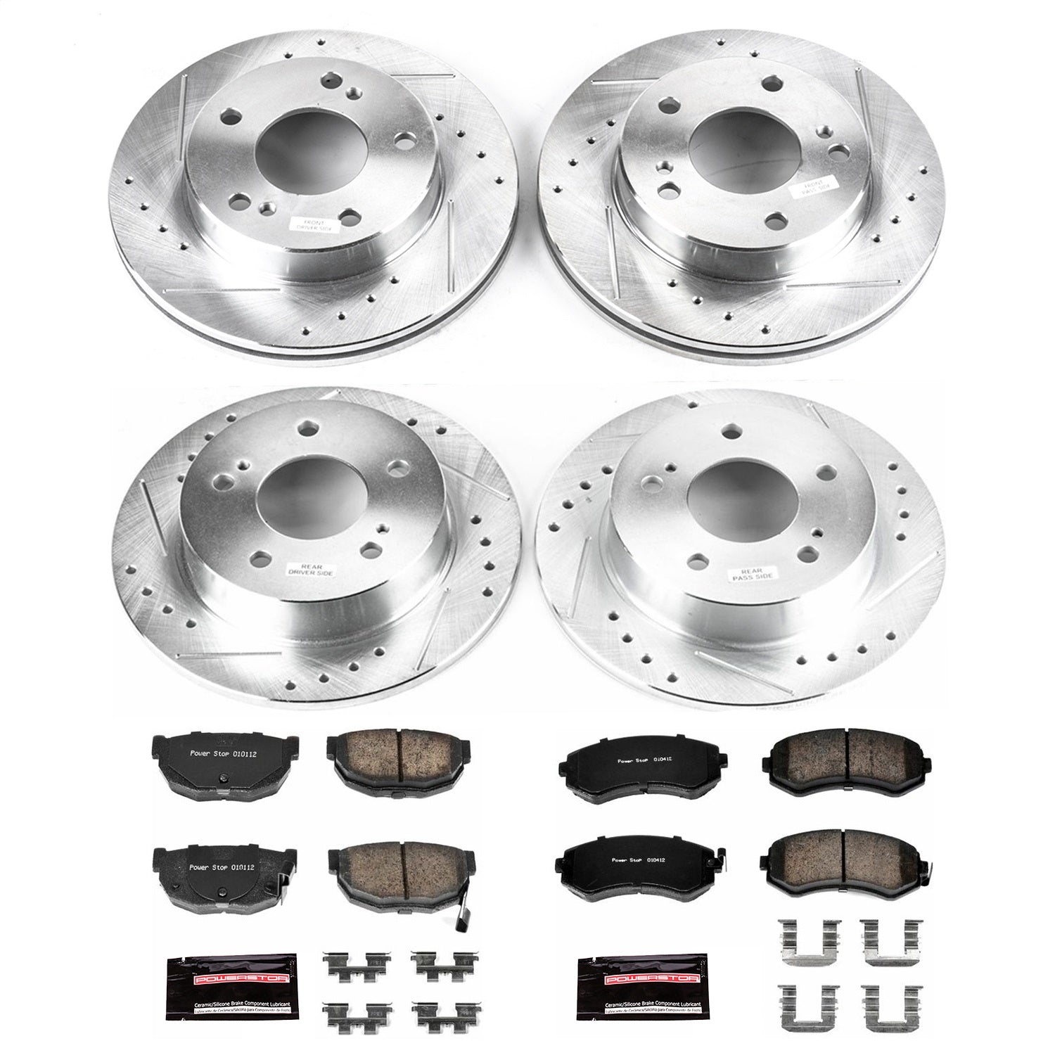 PowerStop Front & Rear Z23 Evolution Sport Brake Kit | Nissan 240SX (94-96) (K755)