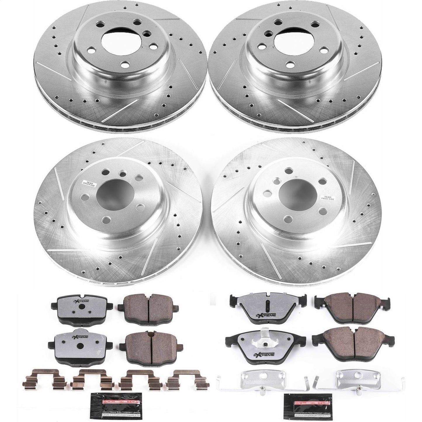 PowerStop Front & Rear Z26 Street Warrior Brake Kit | BMW 640i (17-18) (K7554-26)