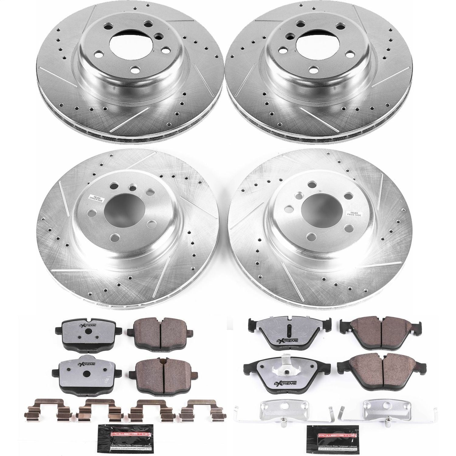 PowerStop Front & Rear Z26 Street Warrior Brake Kit | BMW 640i (17-18) (K7554-26)