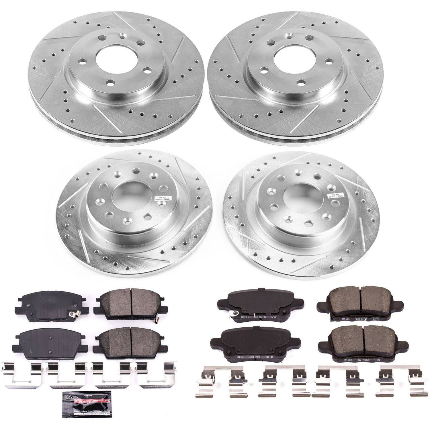 PowerStop Front & Rear Z23 Evolution Sport Brake Kit | Chevrolet Equinox (18) (K7564)