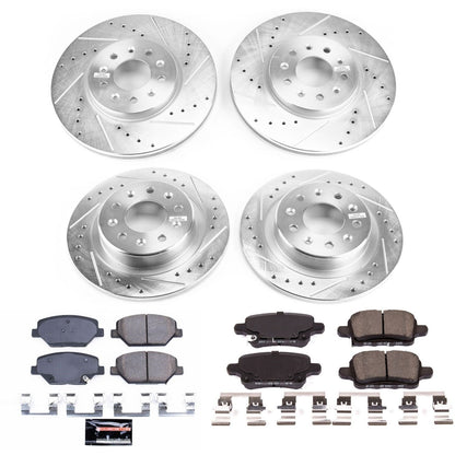 PowerStop Front & Rear Z23 Evolution Sport Brake Kit | Chevrolet Equinox (18) (K7565)