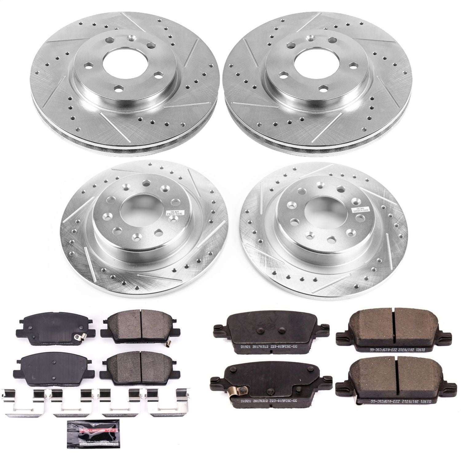 PowerStop Front & Rear Z23 Evolution Sport Brake Kit | Chevrolet Malibu (16-18) (K7567)