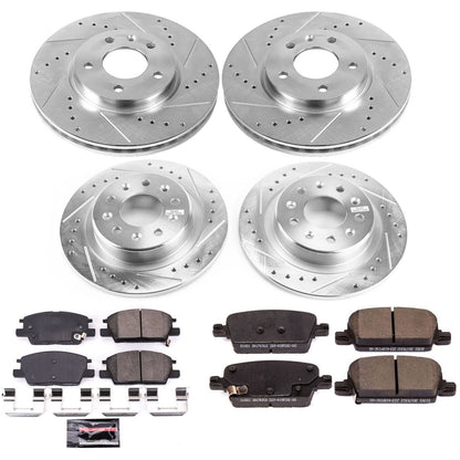 PowerStop Front & Rear Z23 Evolution Sport Brake Kit | Chevrolet Malibu (16-18) (K7567)