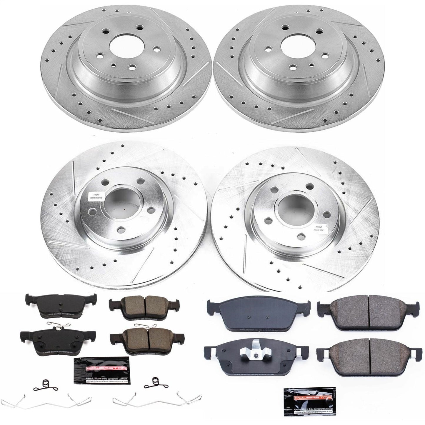 PowerStop Front & Rear Z23 Evolution Sport Brake Kit | Ford Escape (17-18) (K7569)