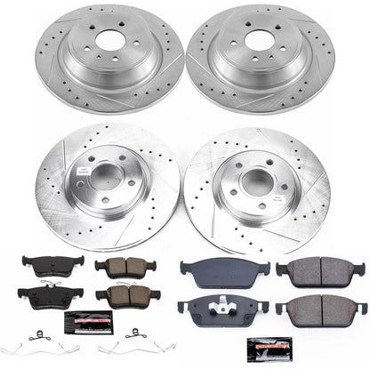 PowerStop Front & Rear Z23 Evolution Sport Brake Kit | Ford Escape (17-18) (K7569)