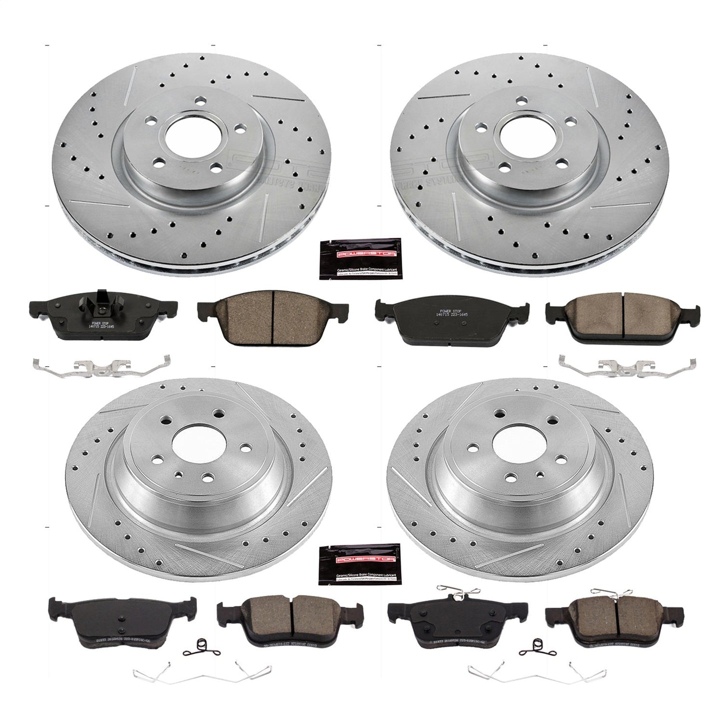 PowerStop Front & Rear Z23 Evolution Sport Brake Kit | Ford Escape (17-19) (K7570)