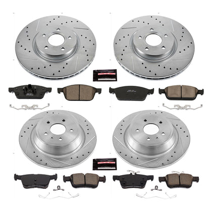 PowerStop Front & Rear Z23 Evolution Sport Brake Kit | Ford Escape (17-19) (K7570)