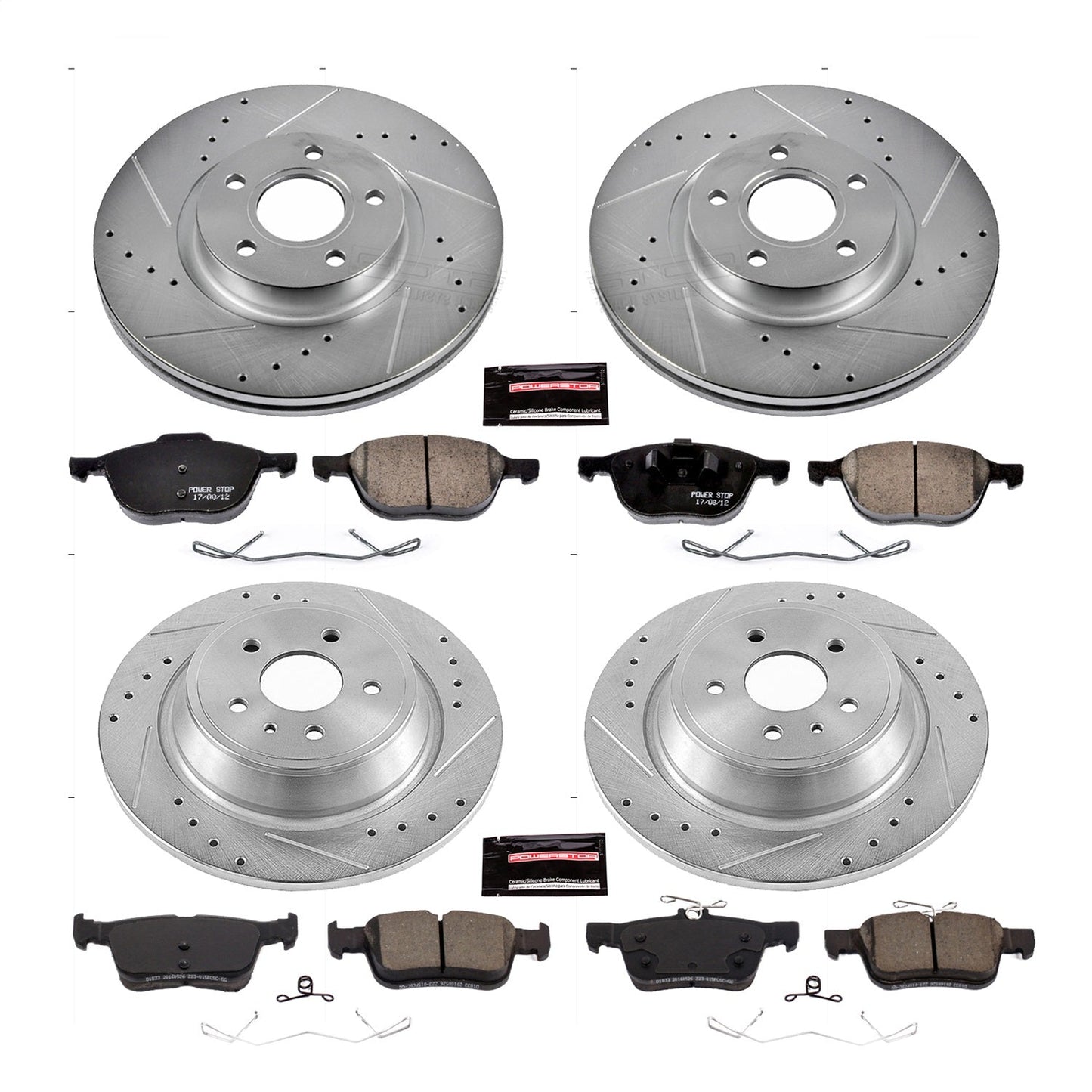 PowerStop Front & Rear Z23 Evolution Sport Brake Kit | Ford Escape (17-19) (K7571)