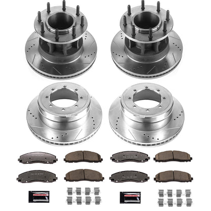 PowerStop Front & Rear Z36 Truck & Tow Brake Kit | Ford F-350 Super Duty (17-22) (K7572-36)