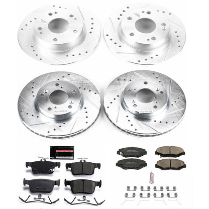 PowerStop Front & Rear Z23 Evolution Sport Brake Kit | Honda Civic (16-19) (K7574)