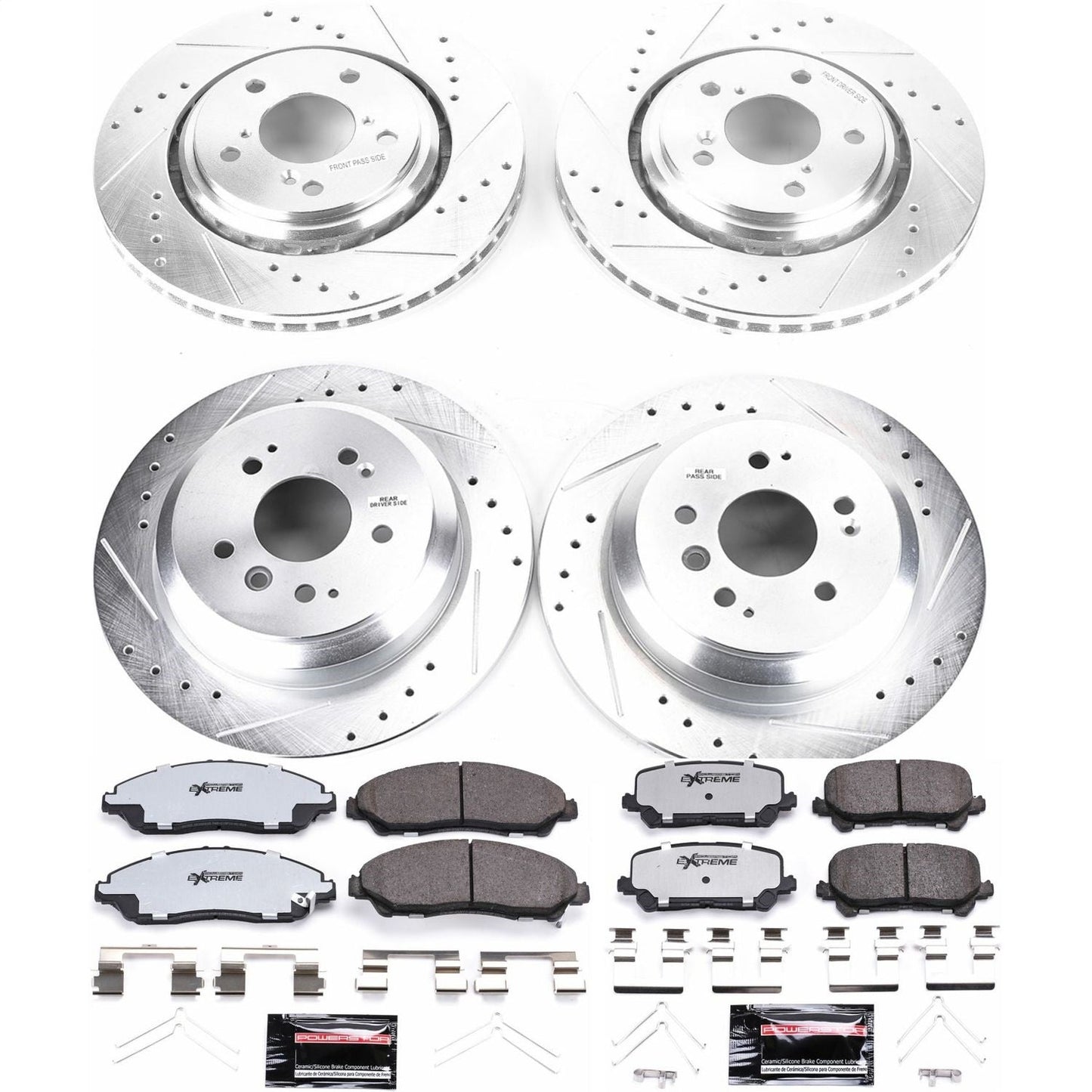 PowerStop Front & Rear Z36 Truck & Tow Brake Kit | Honda Pilot (16-19) (K7576-36)