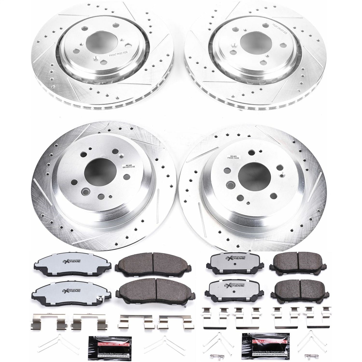 PowerStop Front & Rear Z36 Truck & Tow Brake Kit | Honda Pilot (16-19) (K7576-36)