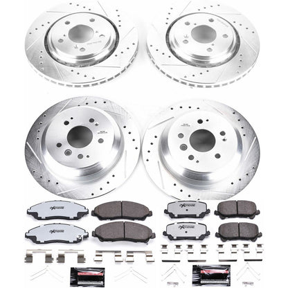 PowerStop Front & Rear Z36 Truck & Tow Brake Kit | Honda Pilot (16-19) (K7576-36)
