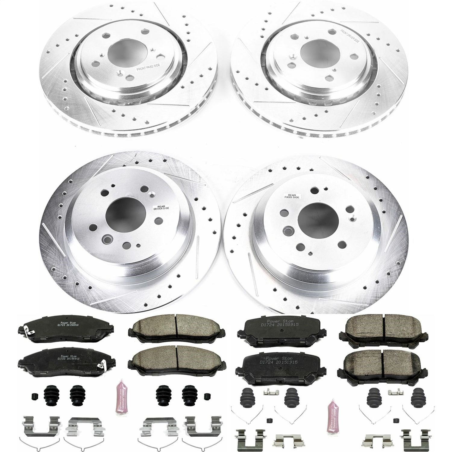 PowerStop Front & Rear Z23 Evolution Sport Brake Kit | Honda Pilot (16-19) (K7576)