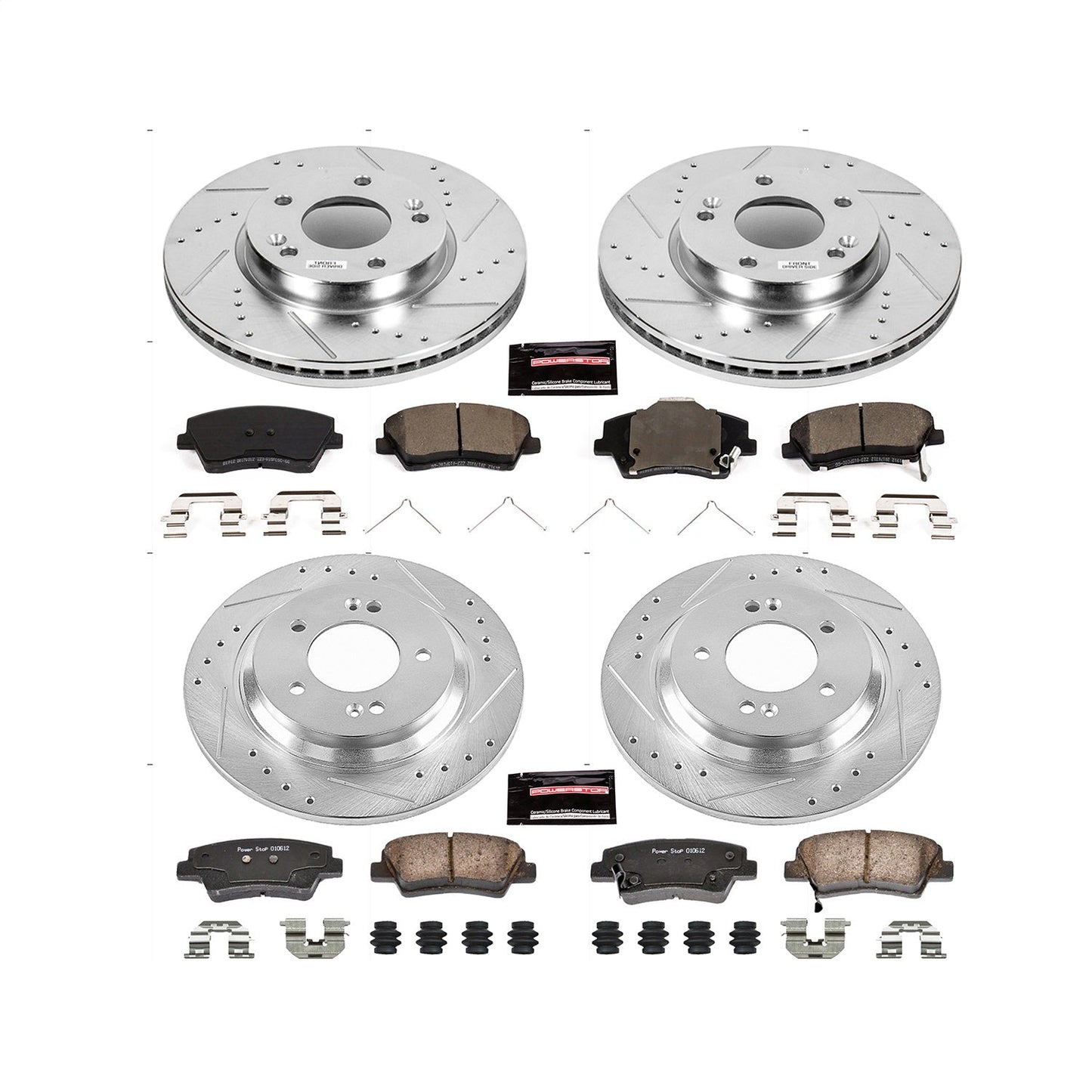PowerStop Front & Rear Z23 Evolution Sport Brake Kit | Hyundai Elantra GT (18-19) (K7580)