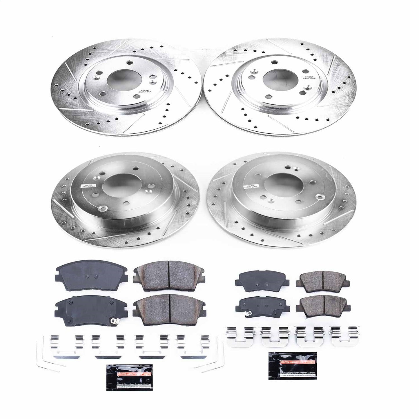 PowerStop Front & Rear Z23 Evolution Sport Brake Kit | Hyundai Tucson (16-18) (K7581)