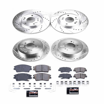 PowerStop Front & Rear Z23 Evolution Sport Brake Kit | Hyundai Tucson (16-18) (K7581)