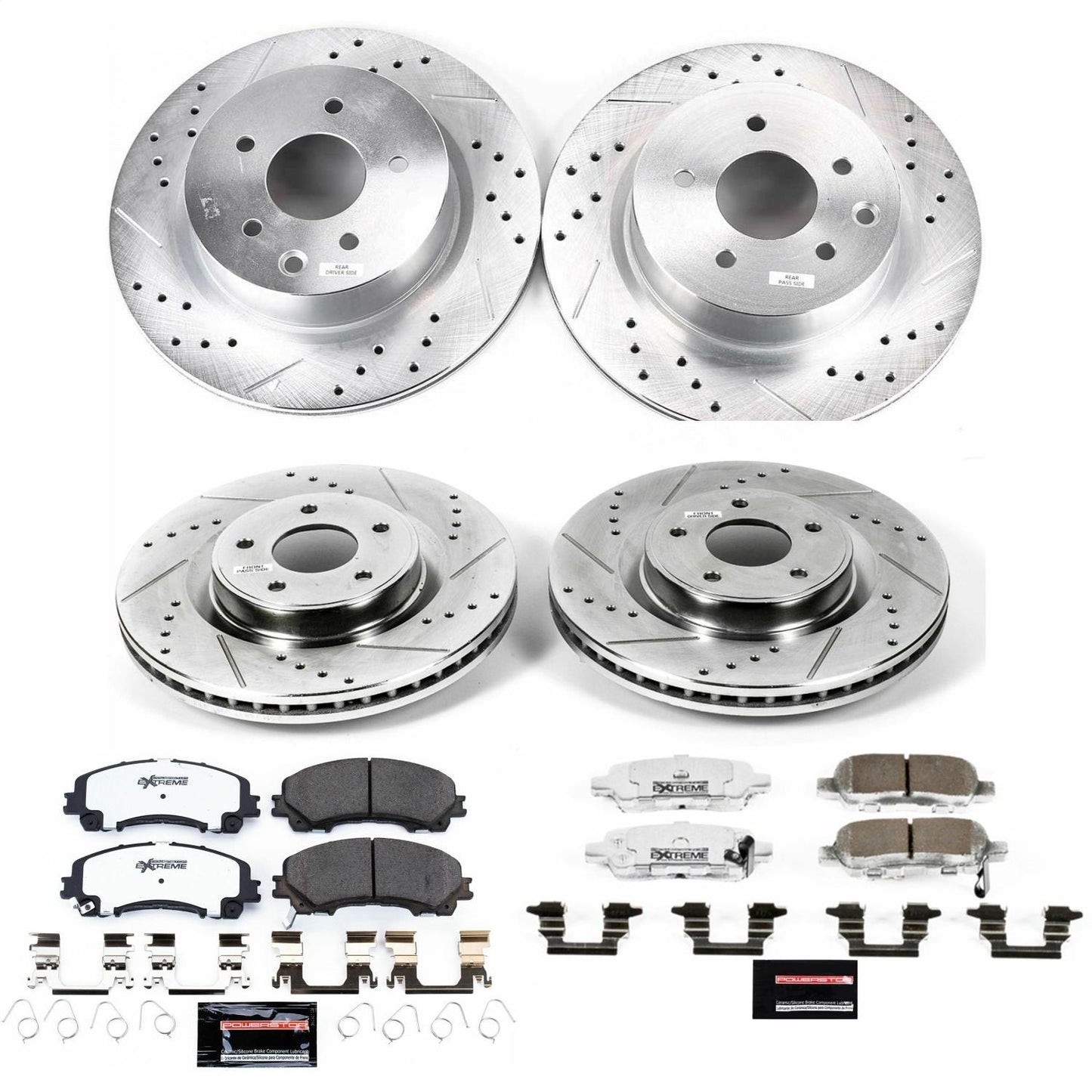 PowerStop Front & Rear Z26 Street Warrior Brake Kit | Infiniti QX50 (16-17) (K7584-26)
