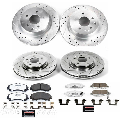 PowerStop Front & Rear Z26 Street Warrior Brake Kit | Infiniti QX50 (16-17) (K7584-26)