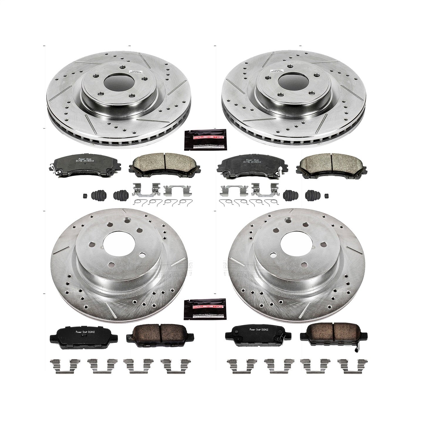 PowerStop Front & Rear Z23 Evolution Sport Brake Kit | Infiniti QX50 (16-17) (K7584)