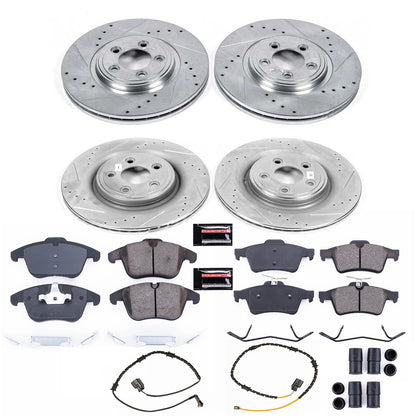 PowerStop Front & Rear Z23 Evolution Sport Brake Kit | Jaguar XF (13-15) (K7592)