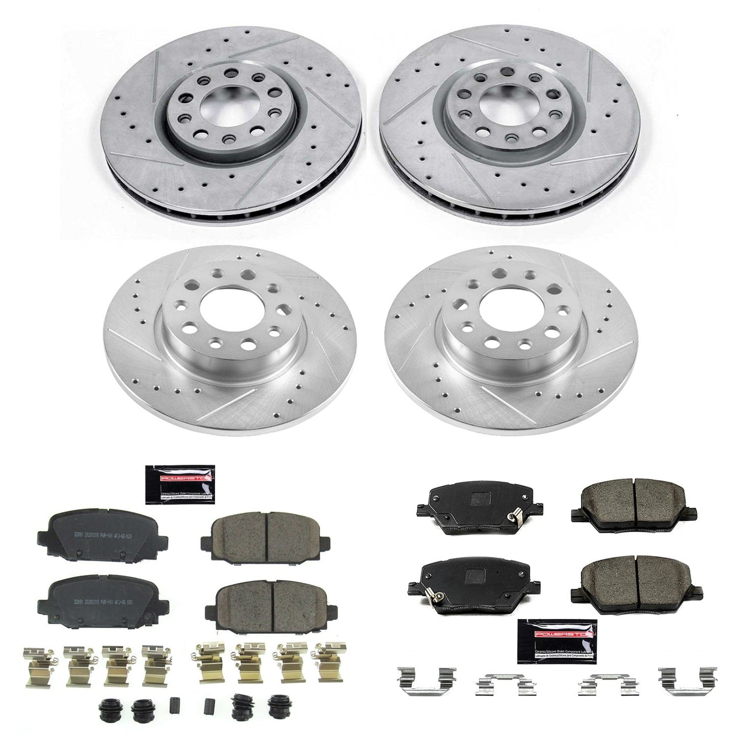 PowerStop Front & Rear Z23 Evolution Sport Brake Kit | Jeep Compass (17-19) (K7598)