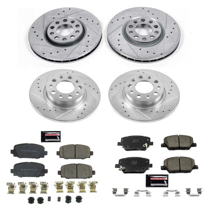 PowerStop Front & Rear Z23 Evolution Sport Brake Kit | Jeep Compass (17-19) (K7598)