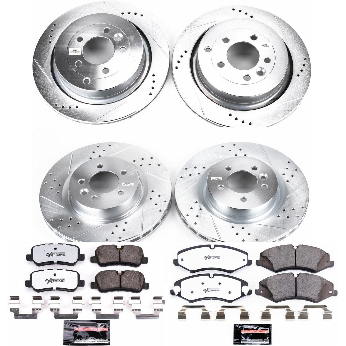 PowerStop Front & Rear Z36 Truck & Tow Brake Kit | Land Rover LR4 (11-16) (K7599-36)