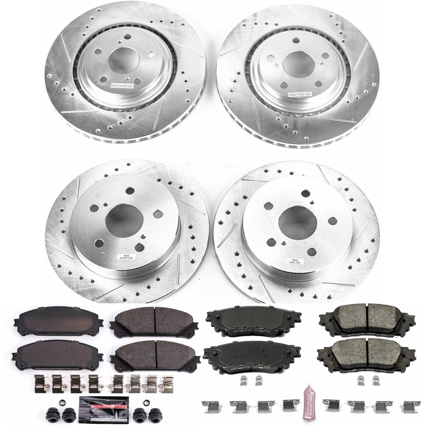 PowerStop Front & Rear Z23 Evolution Sport Brake Kit | Lexus NX200t (15-17) (K7605)