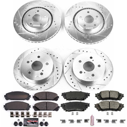 PowerStop Front & Rear Z23 Evolution Sport Brake Kit | Lexus NX200t (15-17) (K7605)
