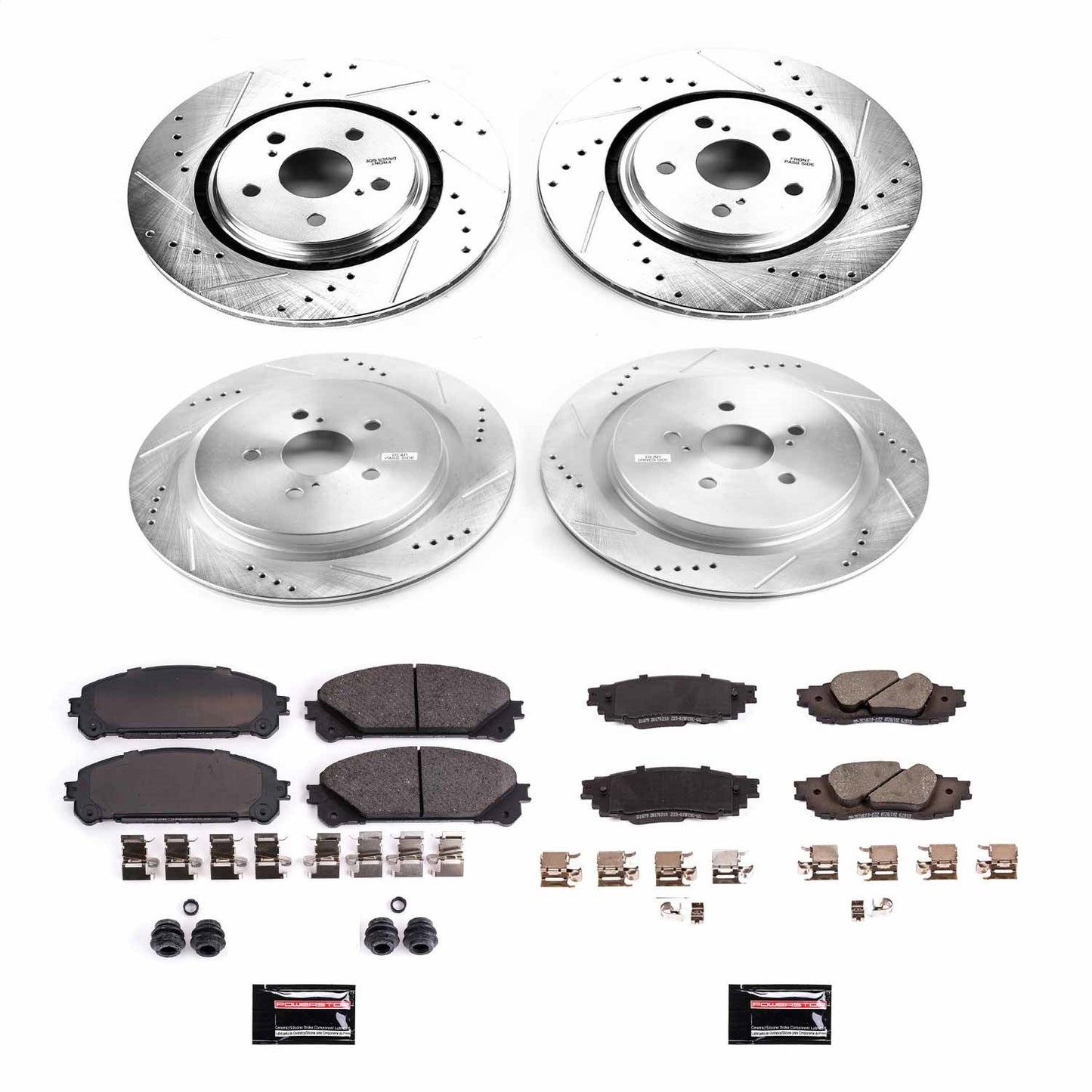 PowerStop Front & Rear Z23 Evolution Sport Brake Kit | Lexus RX350 (16-18) (K7606)