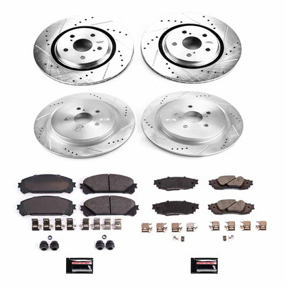 PowerStop Front & Rear Z23 Evolution Sport Brake Kit | Lexus RX350 (16-18) (K7606)