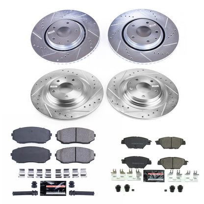 PowerStop Front & Rear Z23 Evolution Sport Brake Kit | Mazda CX-9 (16-18) (K7610)