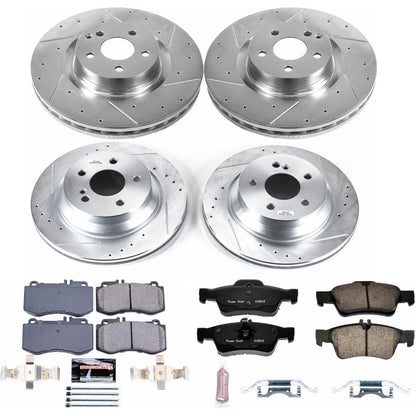 PowerStop Front & Rear Z23 Evolution Sport Brake Kit | Mercedes-Benz E350 (10-16) (K7615)