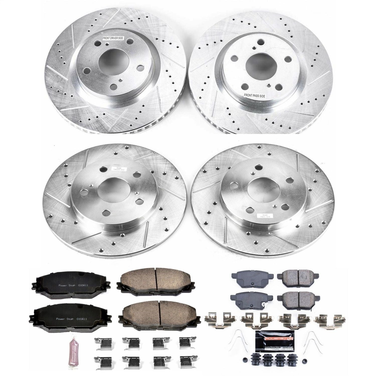 PowerStop Front & Rear Z23 Evolution Sport Brake Kit | Scion iM (16) (K7631)