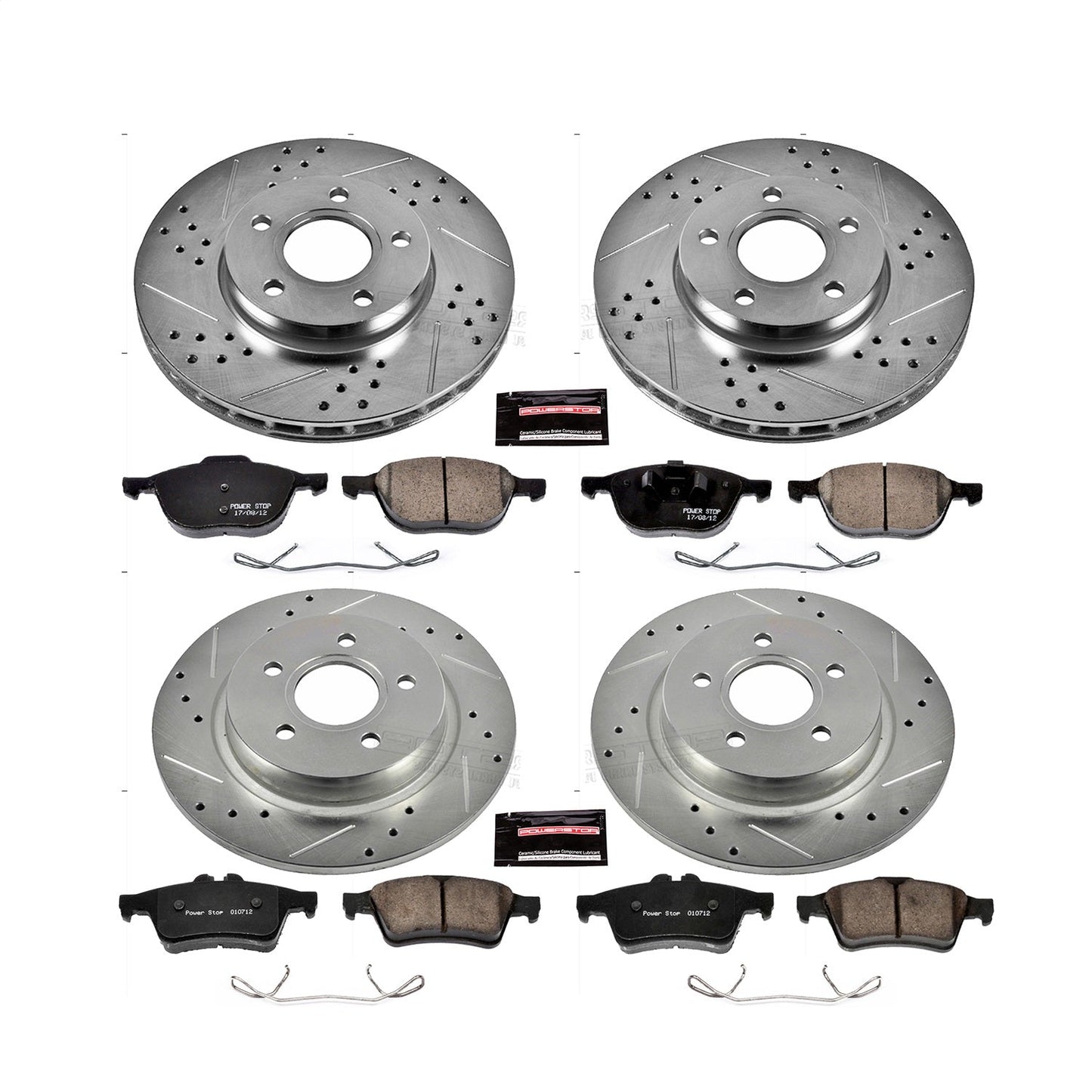PowerStop Front & Rear Z23 Evolution Sport Brake Kit | Volvo C30 (12-13) (K7635)