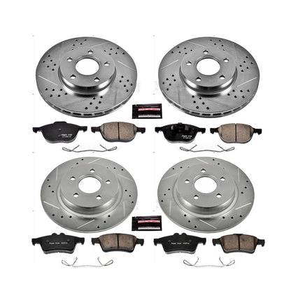 PowerStop Front & Rear Z23 Evolution Sport Brake Kit | Volvo C30 (12-13) (K7635)