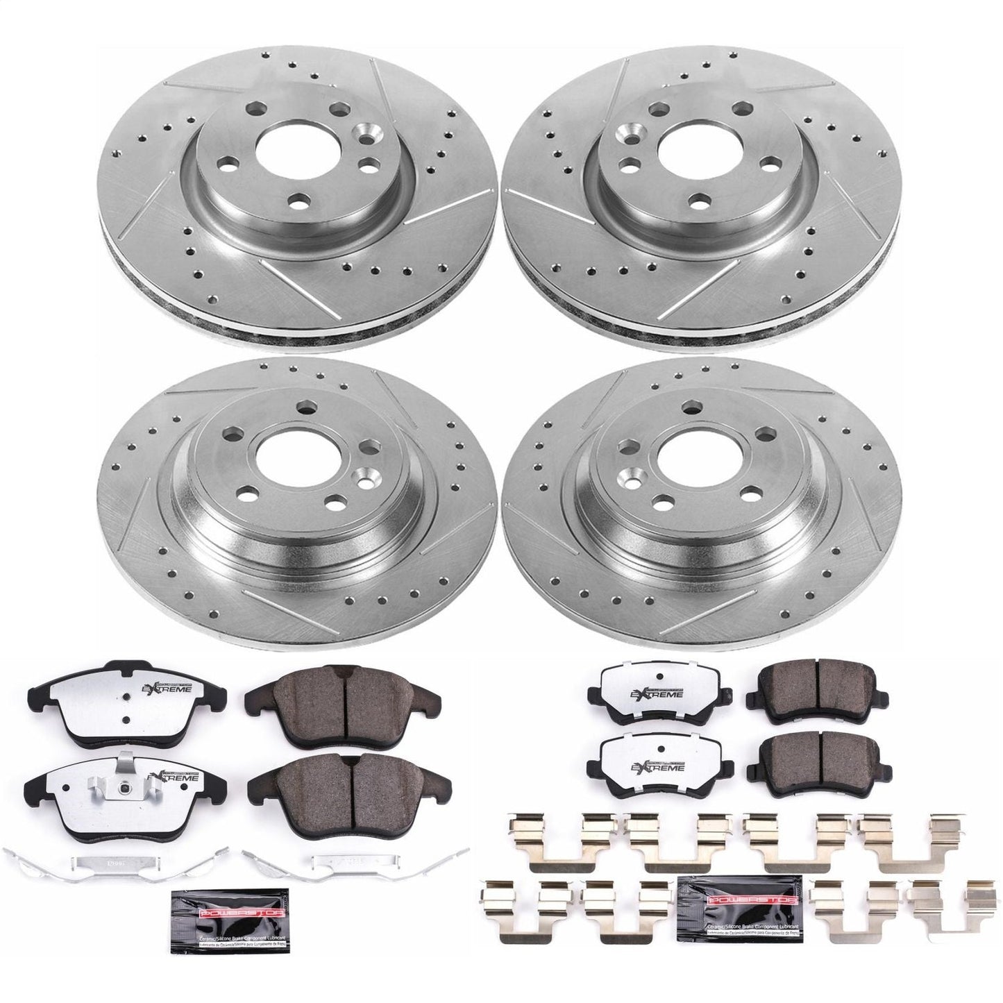PowerStop Front & Rear Z36 Truck & Tow Brake Kit | Volvo S60 (15-18) (K7636-36)