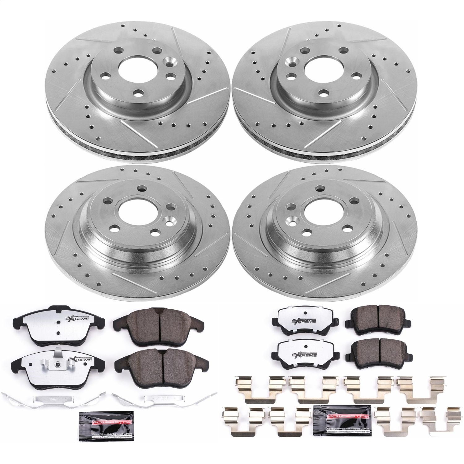 PowerStop Front & Rear Z36 Truck & Tow Brake Kit | Volvo S60 (15-18) (K7636-36)