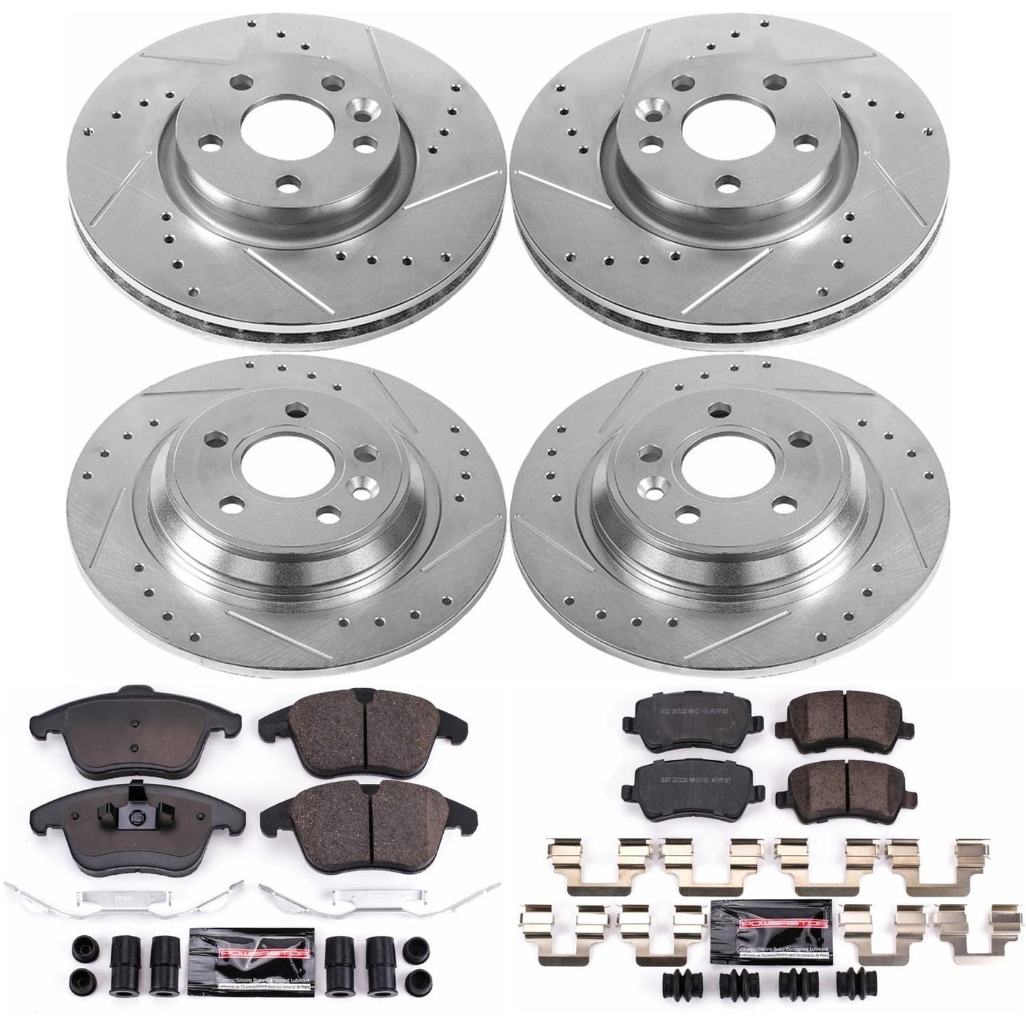 PowerStop Front & Rear Z23 Evolution Sport Brake Kit | Volvo S60 (15-18) (K7636)
