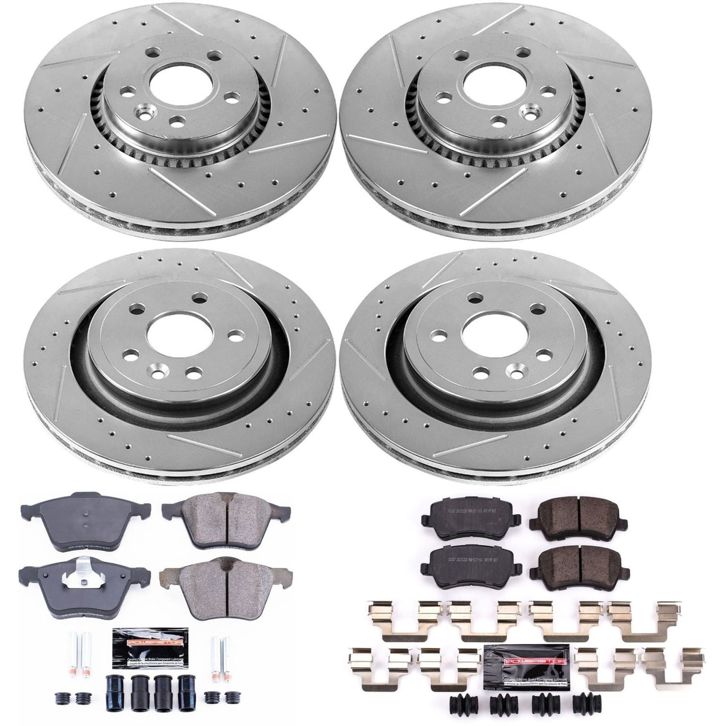 PowerStop Front & Rear Z23 Evolution Sport Brake Kit | Volvo S60 (15-18) (K7637)