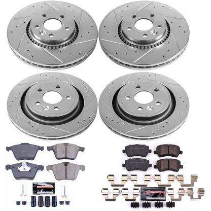 PowerStop Front & Rear Z23 Evolution Sport Brake Kit | Volvo S60 (15-18) (K7637)